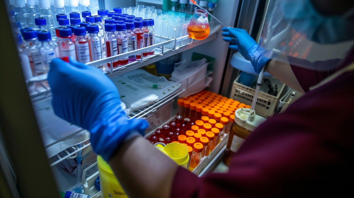 Pharmaceutical clinical samples in cold storage